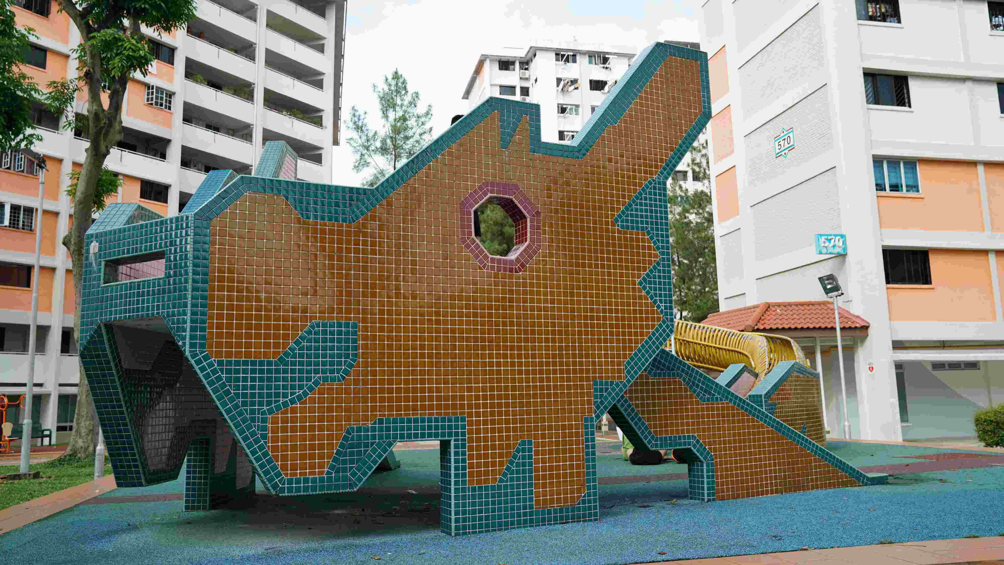 A majestic dragon playground rests at the heart of Ang Mo Kio.