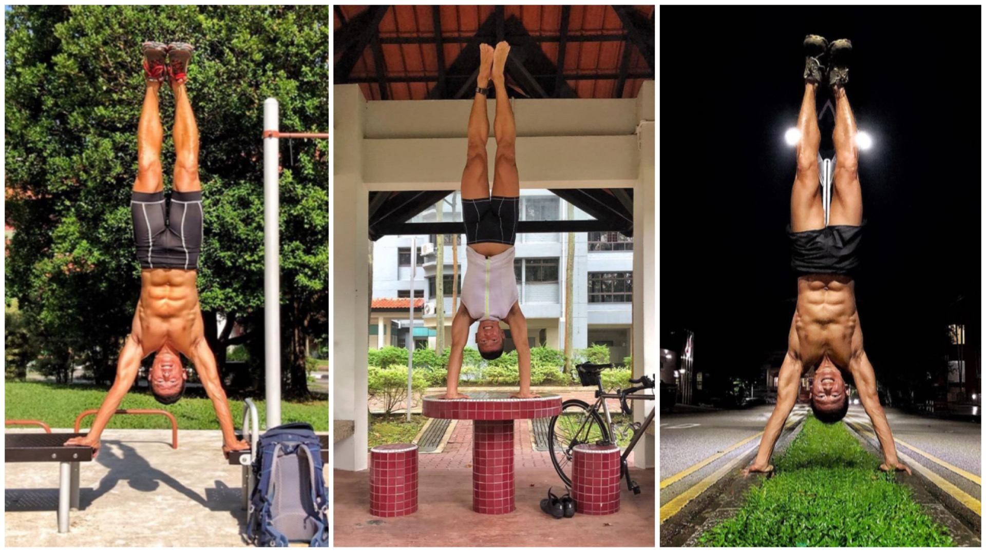 Loke, who goes by the moniker FreeMan Loke, only learnt how to do a handstand at the age of 50.