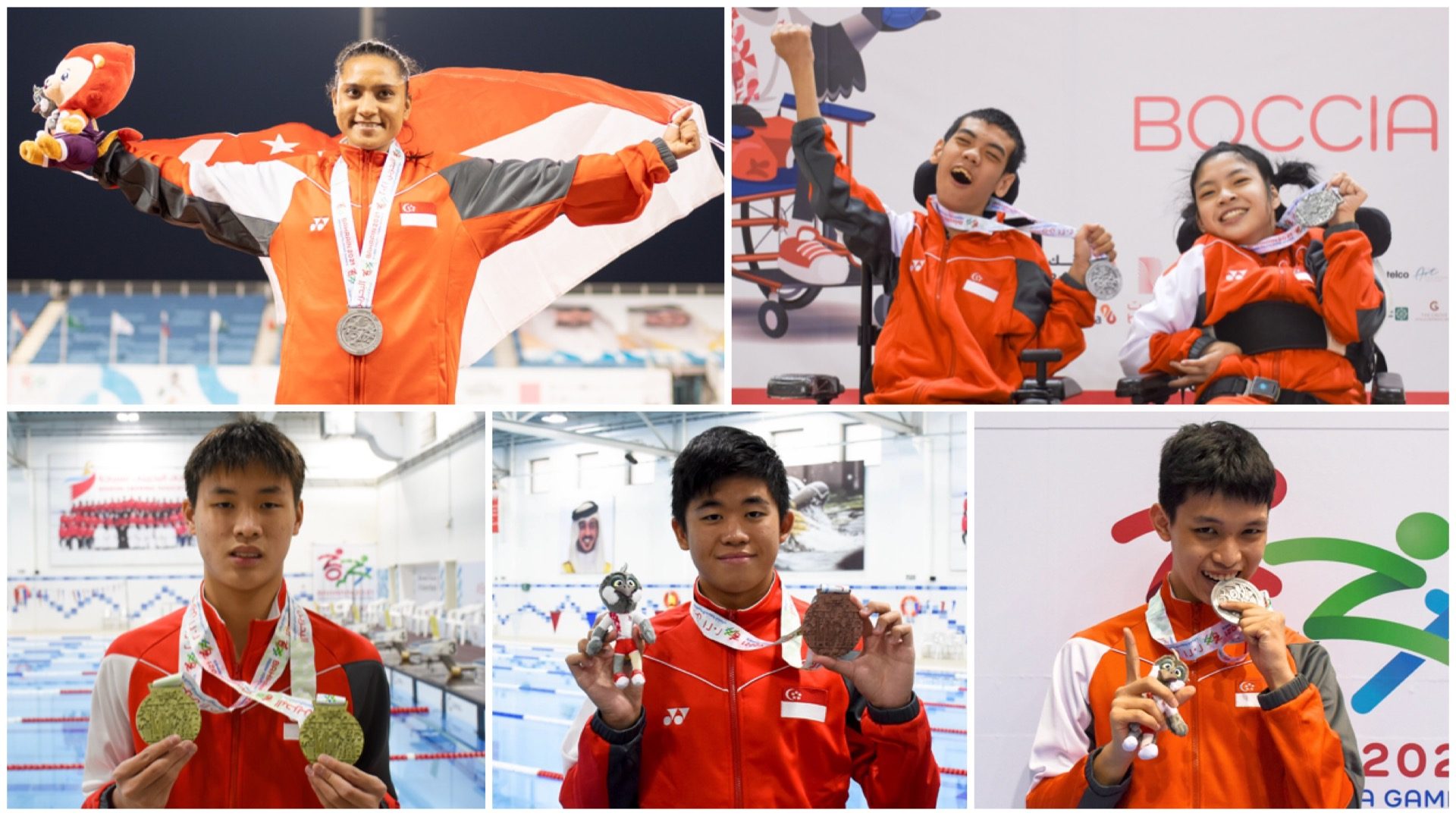 Team Singapore youth para athletes bagged medals in athletics, boccia, swimming and table tennis.