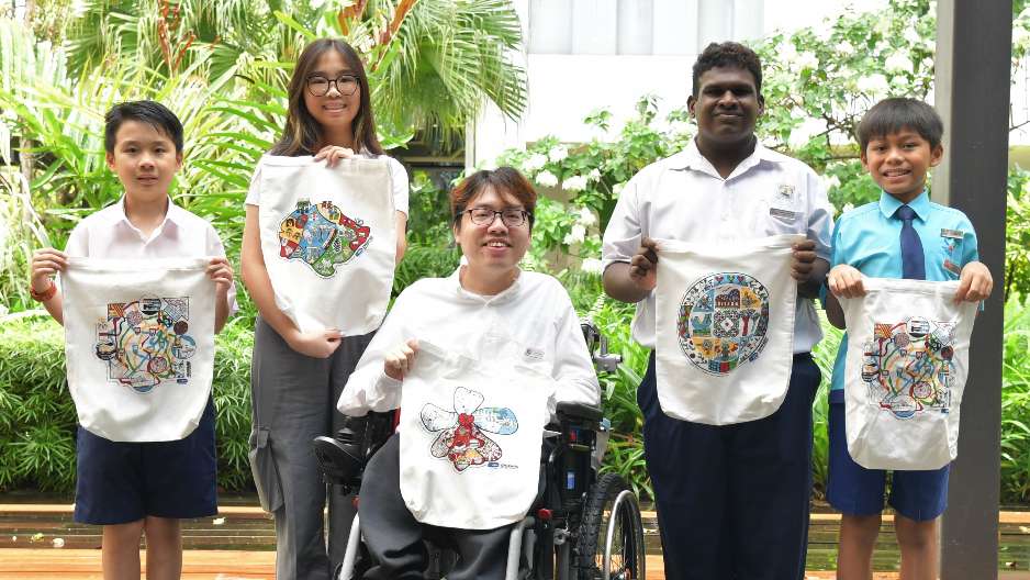 Artists who co-created the 4 designs featured on this year's NDP fun packs.