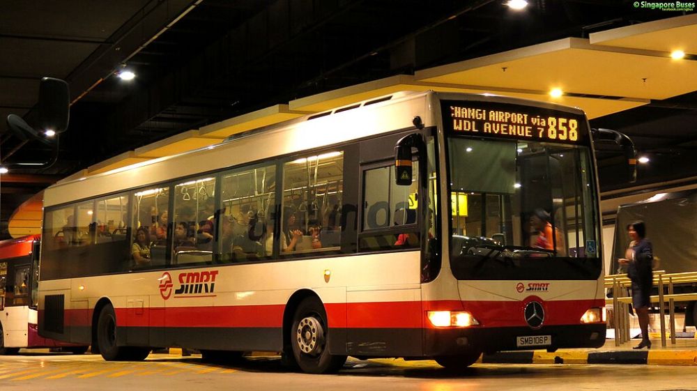 Bus 858 is the longest bus route in Singapore, at 73.4 km.