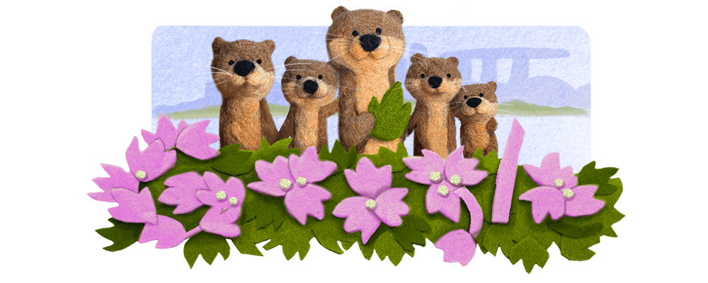 This otter-ly cute Google Doodle commemorates our nation's 58th birthday, as well as the fact that Singapore was the top country in the world Googling otters in the past year
