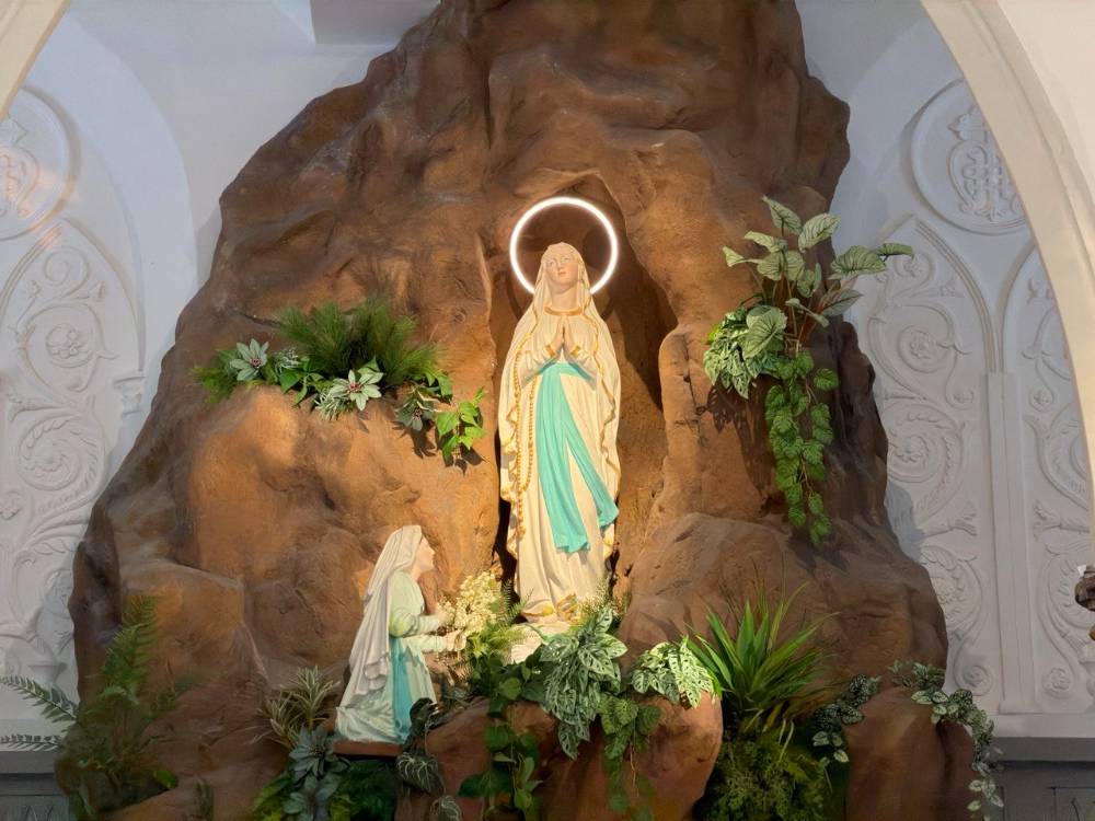 National Monument Church of Our Lady of Lourdes Grotto Blessed Virgin Mother Mary