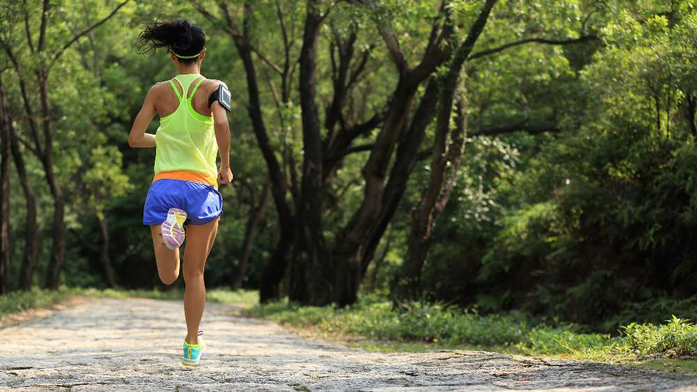 Running, sleeping, regular health screenings, sunscreen.