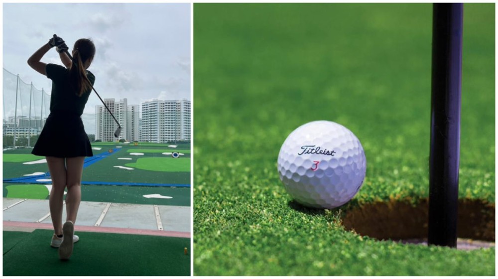 Tried golf for the first time and loved it! Where to learn golf in Singapore. Titleist golf ball, specifically identified as a Titleist Pro V1x model.