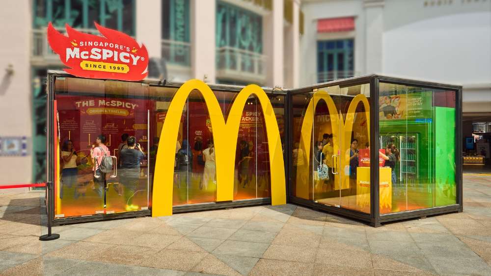Discover the history of Singapore's beloved McSpicy burger through a fiery pop-up museum.