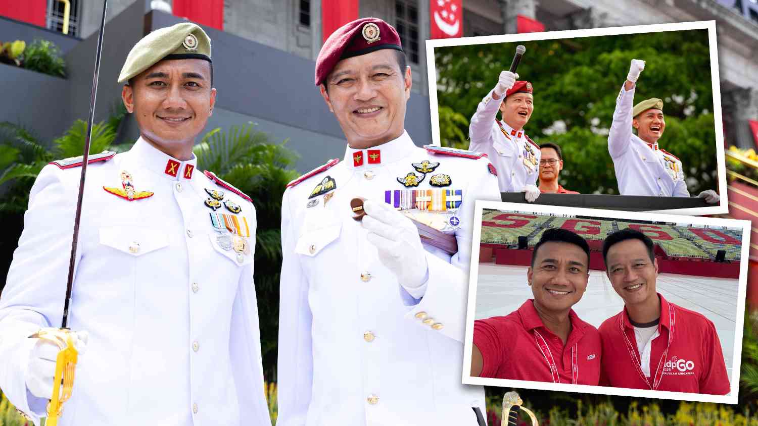On International Day of Friendship (30 Jul), we turn the spotlight on the partnership between National Day 2025 Parade Commander LTC Firdaus Ghazali (main image, left) and Parade RSM SWO Lim Jie Hui.