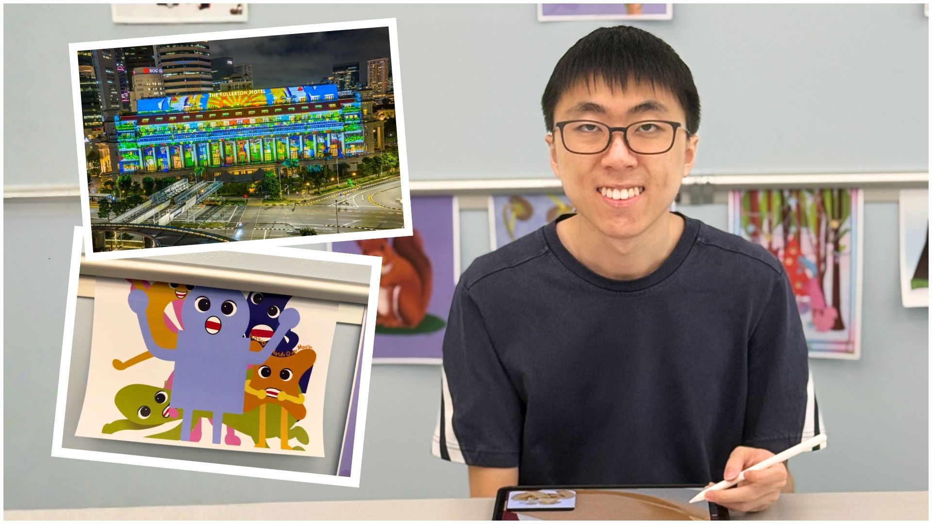 A young Artist-In-Training at ART:DIS Singapore, Jun Kai shares how art impacted his life, and how his work illuminates The Fullerton Hotel as part of the Brightening Lives showcase.