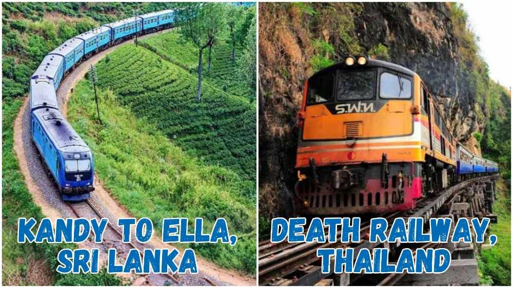 Explore Sri Lanka and Thailand from a different and beautiful perspective by train.