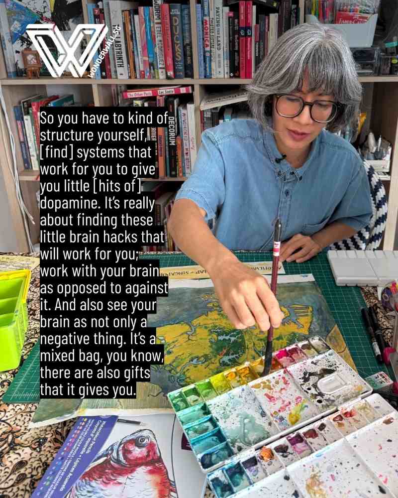 Juliette Yu-Ming Lizeray, Singapore artist with ADHD