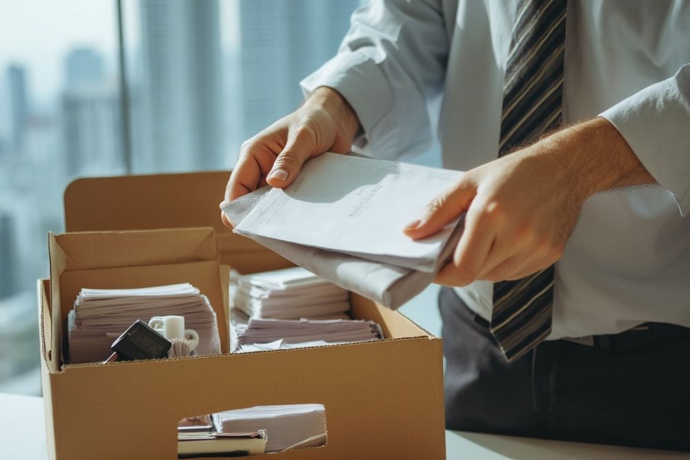 Packing to leave job